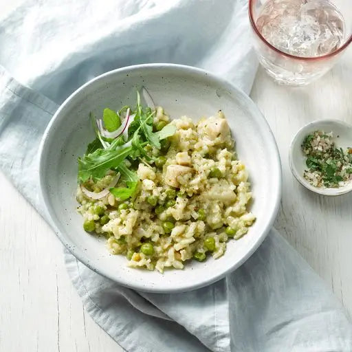Chicken risotto — chef-prepared lunch, portioned and ready to heat